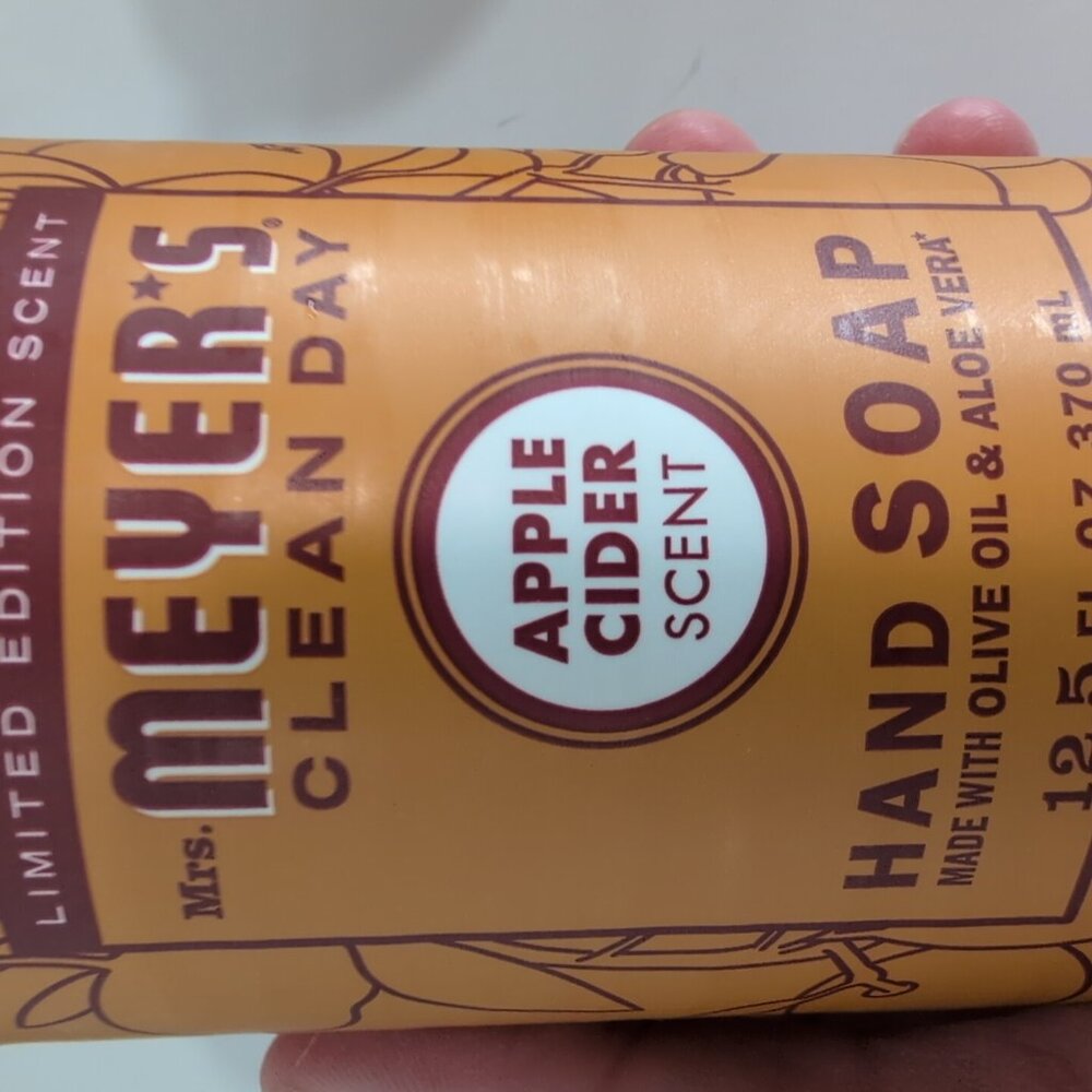 Mrs. Meyer's Clean Day Liquid Hand Soap Apple Cider 12.5 Ounce Bottles 3 Pack - Picture 4 of 4
